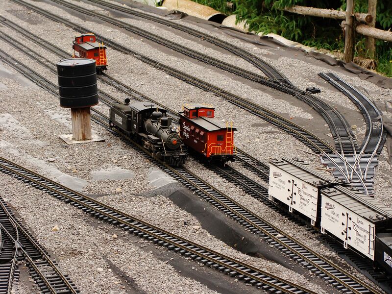 Large Scale is popular for outdoor railroads