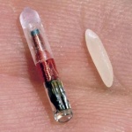 RFID tag with a grain of rice